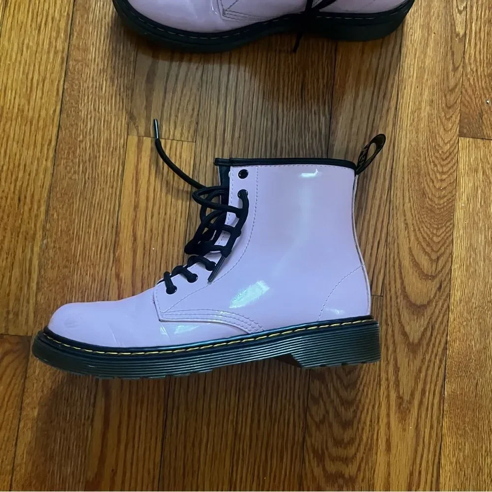 Girls doc Marten pink boots shoes size 4